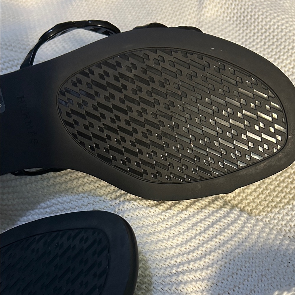 Hermes Black Chain Sandals - Picture 5 of 7